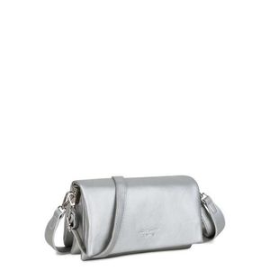 Dámská kabelka mini dopisní podlouhlá LUIGISANTO stříbrná obraz