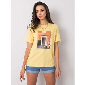 Dámské tričko s potiskem GLORIA žluté obraz
