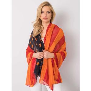 Dámský šátek s potiskem KORBIN červeno-oranžový obraz