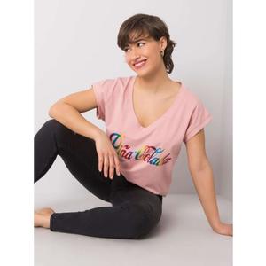 Dámské tričko s potiskem HOLLIS růžové obraz