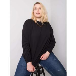 Dámská mikina z bavlny plus size HARMONY černá obraz