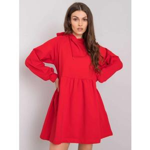 Dámské šaty s kapucí Sidorela RUE PARIS červené obraz