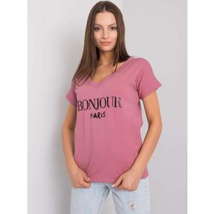 Dámské tričko s nápisem EMILLE špinavě růžové obraz
