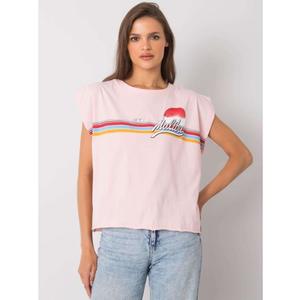 Dámské tričko s potiskem MALIBU světle růžové obraz