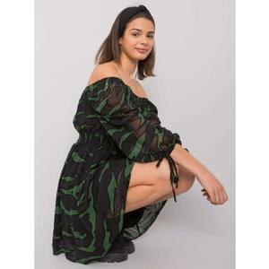 Dámské šaty s potisky PHILIPPI černo-zelené obraz