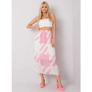 Dámská sukně plisovaná maxi ISIDORA růžová obraz