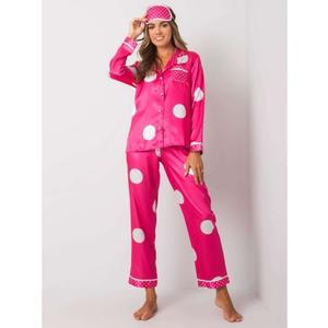 Dámské pyžamo s kostkovaným vzorem DITA růžové obraz