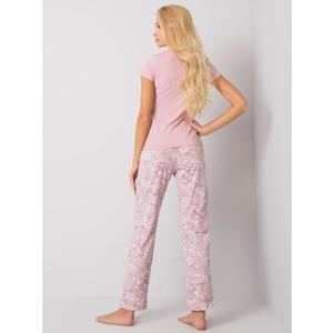 Dámské pyžamo vzorované DIANE světle růžové obraz
