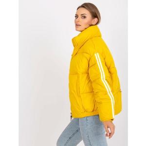 Dámská bunda prošívaná zimní KITA žlutá obraz