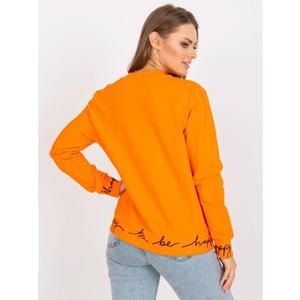 Dámská mikina na zip s kapucí PIA oranžová obraz