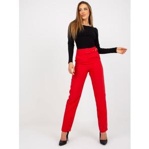 Dámské kalhoty s kapsami CARINA červené obraz