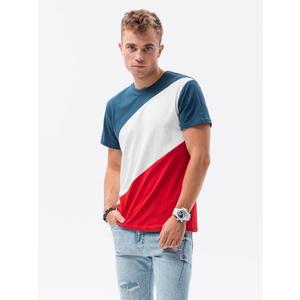 Pánské tričko XEA tmavě modrá/červená obraz