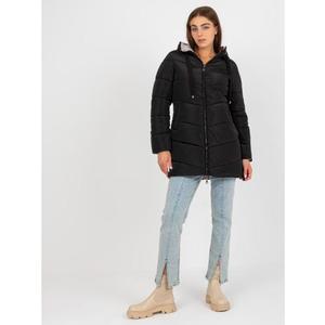 Dámská bunda s kapucí oboustranná zimní ROWAN černo-béžová obraz