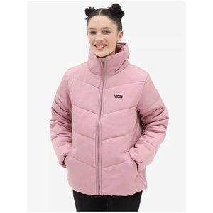 Růžová dámská prošívaná zimní bunda VANS obraz