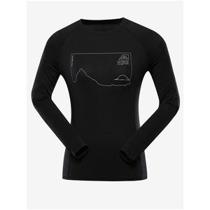 Černé dámské sportovní tričko ALPINE PRO Amada obraz