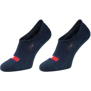 Tommy Hilfiger FOOTIE HIGH CUT 2P FLAG Unisexové ponožky, tmavě modrá, velikost 43/46 obraz