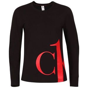 Calvin Klein SLEEP-L/S CREW NECK Dámské tričko s dlouhým rukávem, černá, velikost obraz