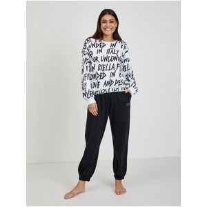 Bílo-černé dámské vzorované pyžamo FILA obraz