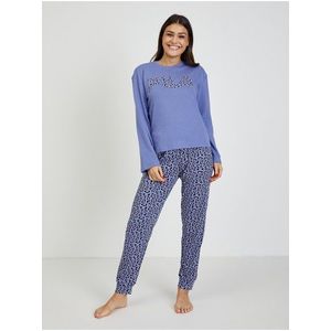 Modré dámské vzorované pyžamo FILA obraz