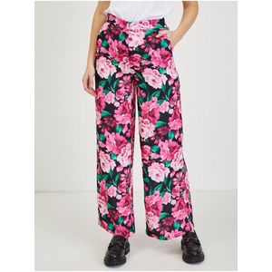 Růžové dámské květované kalhoty ORSAY obraz