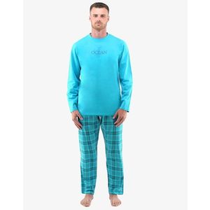 Trendy tyrkysové dlouhé pyžamo Ocean obraz