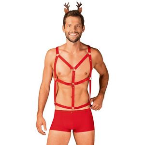 Vánoční kostým Mr Reindy set - Obsessive S/M Červená obraz