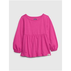 Tmavě růžové holčičí tričko GAP obraz