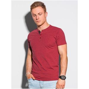 Červené pánské žíhané tričko Ombre Clothing S1390 obraz