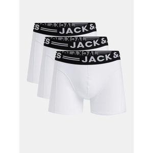 Sada tří pánských bílých boxerek Jack & Jones Sense obraz