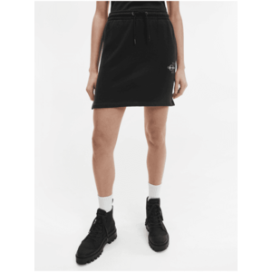 Černá dámská tepláková krátká sukně Calvin Klein Jeans obraz