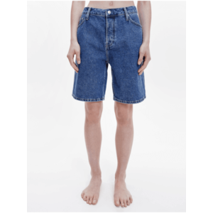 Modré dámské široké džínové kraťasy Calvin Klein Jeans obraz