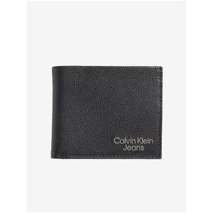 Černá pánská kožená velká peněženka Calvin Klein Jeans obraz