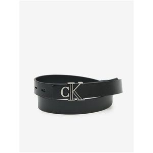 Černý dámský kožený pásek Calvin Klein Jeans obraz