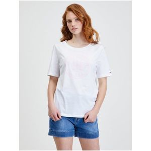 Bílé dámské tričko Tommy Hilfiger obraz