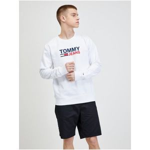 Bílá pánská mikina Tommy Jeans obraz