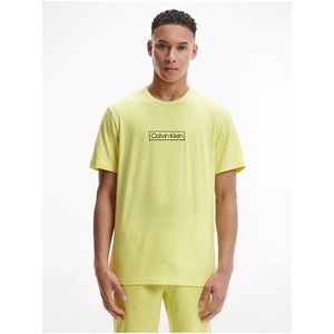 Žluté pánské tričko na spaní Calvin Klein Underwear obraz