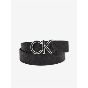 Černý pánský kožený pásek Calvin Klein obraz