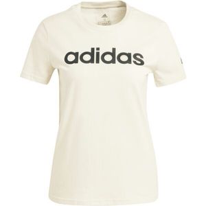 adidas LINEAR TEE Dámské tričko, béžová, velikost obraz