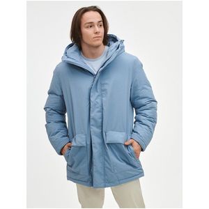 Modrá pánská zimní bunda GAP obraz