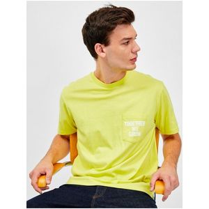 Žluté pánské tričko z organické bavlny GAP × Ron Finley obraz