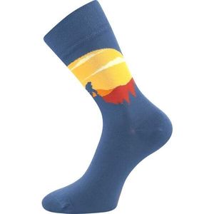 Lonka HORY Unisexové ponožky, modrá, velikost obraz