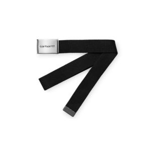 Carhartt WIP Clip Belt Chrome - Black-One size černé I019176_8900-One-size obraz
