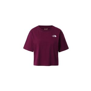 The North Face W Cropped Sd Tee-L bordová NF0A4SYCGP5-L obraz