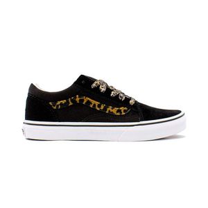 Vans Old Skool Leopard Fur Black Youth-3.5 černé VN0A4UHZNUO-3.5 obraz