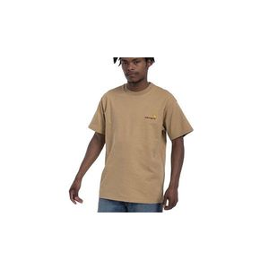 Carhartt WIP S/S American Script T-Shirt Dusty H Brown XL hnědé I029956_07E_XX-XL obraz