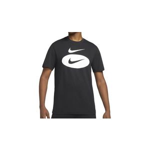 Nike Nsw Swoosh Oval T-Shirt XL černé DM6343-010-XL obraz