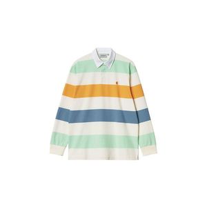 Carhartt WIP Hooded L/S Henwick Rugby Shirt Henwick Stripe wax L Multicolor I030063_0OI_XX-L obraz