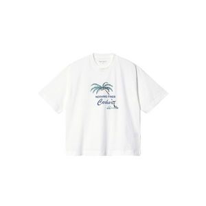 Carhartt WIP W Short Sleeve Finer T-shirt L bílé I030156_02_XX-L obraz