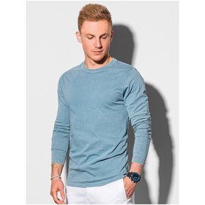 Světle modré pánské basic tričko Ombre Clothing obraz
