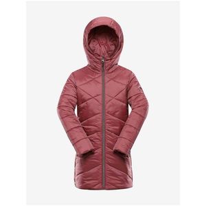 Tmavě růžový holčičí zimní prošívaný kabát ALPINE PRO TABAELO obraz